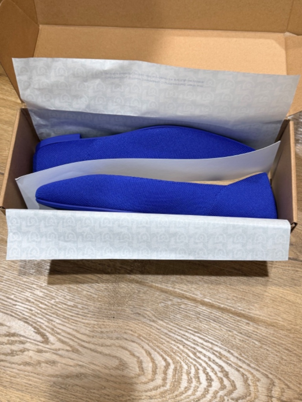 NIB Rothy's The Point 111 Blue Flats Women's Size 8 NEW in Box - Picture 7 of 10